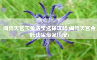闹闹天宫玉兔法宝选择攻略(闹闹天宫金吒法宝最强搭配)