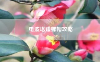 电波塔赚螺帽攻略
