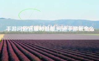手游问道官服和混服,问道手游氪金么