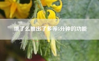饿了么推出了多等5分钟的功能