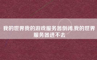 我的世界我的游戏服务器倒闭,我的世界服务器进不去