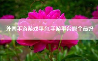 外国手游游戏平台,手游平台哪个最好