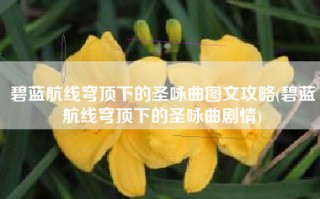 碧蓝航线穹顶下的圣咏曲图文攻略(碧蓝航线穹顶下的圣咏曲剧情)