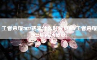 王者荣耀2022赛季什么时候更新(王者荣耀2022年返场皮肤)