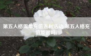 第五人格周年充值返利活动(第五人格充值能退吗)
