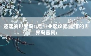 遗落的世界岛42号工业区攻略(遗落的世界岛官网)