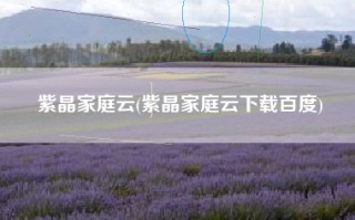 紫晶家庭云(紫晶家庭云下载百度)