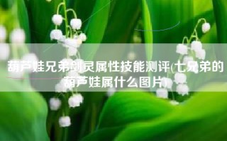 葫芦娃兄弟剑灵属性技能测评(七兄弟的葫芦娃属什么图片)