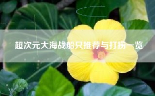 超次元大海战船只推荐与打捞一览