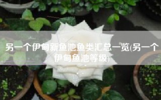 另一个伊甸新鱼池鱼类汇总一览(另一个伊甸鱼池等级)