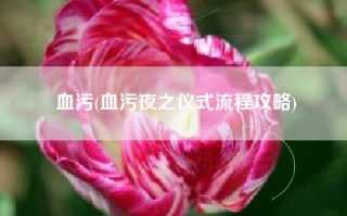 血污(血污夜之仪式流程攻略)