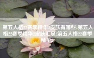 第五人格22赛季精华2皮肤有哪些-第五人格22赛季精华2皮肤汇总(第五人格22赛季精华2)