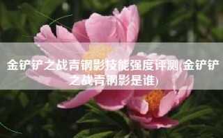 金铲铲之战青钢影技能强度评测(金铲铲之战青钢影是谁)