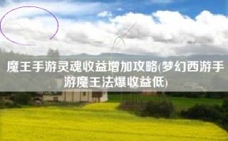魔王手游灵魂收益增加攻略(梦幻西游手游魔王法爆收益低)