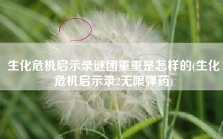 生化危机启示录谜团重重是怎样的(生化危机启示录2无限弹药)