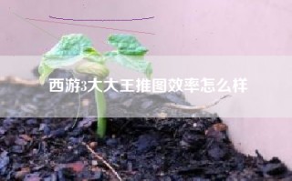 西游3大大王推图效率怎么样