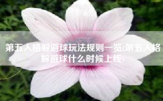 第五人格躲避球玩法规则一览(第五人格躲避球什么时候上线)