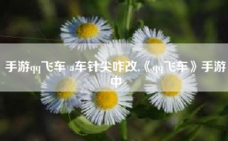 手游qq飞车 a车针尖咋改,《qq飞车》手游中