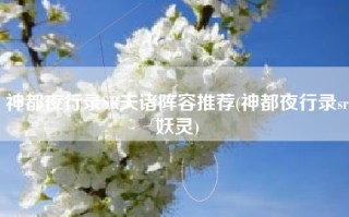 神都夜行录SR夫诸阵容推荐(神都夜行录sr妖灵)
