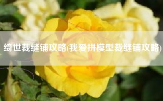 绮世裁缝铺攻略(我爱拼模型裁缝铺攻略)