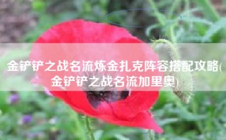 金铲铲之战名流炼金扎克阵容搭配攻略(金铲铲之战名流加里奥)