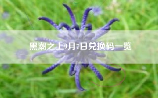 黑潮之上9月7日兑换码一览