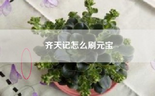 齐天记怎么刷元宝
