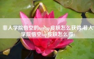 非人学院悟空的taptap皮肤怎么获得(非人学院悟空tap皮肤怎么得)