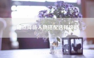 锚点降临人物搭配选择攻略