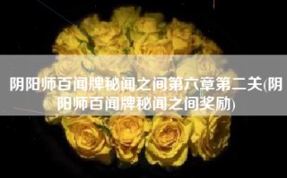 阴阳师百闻牌秘闻之间第六章第二关(阴阳师百闻牌秘闻之间奖励)