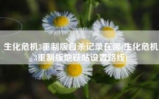 生化危机3重制版自杀记录在哪(生化危机3重制版地铁站设置路线)
