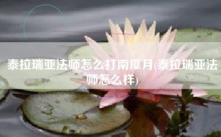泰拉瑞亚法师怎么打南瓜月(泰拉瑞亚法师怎么样)