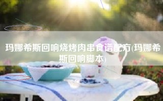 玛娜希斯回响烧烤肉串食谱配方(玛娜希斯回响脚本)