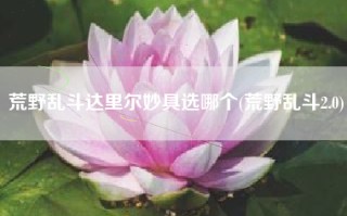 荒野乱斗达里尔妙具选哪个(荒野乱斗2.0)