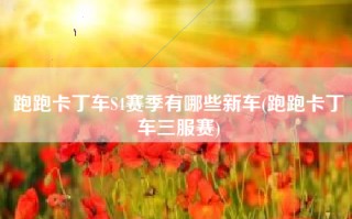 跑跑卡丁车S4赛季有哪些新车(跑跑卡丁车三服赛)