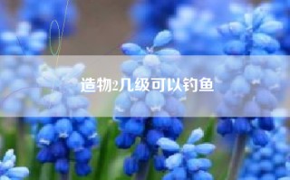 造物2几级可以钓鱼