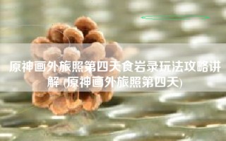 原神画外旅照第四天食岩录玩法攻略讲解 (原神画外旅照第四天)