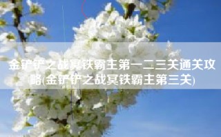 金铲铲之战冥铁霸主第一二三关通关攻略(金铲铲之战冥铁霸主第三关)