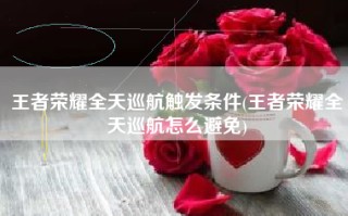 王者荣耀全天巡航触发条件(王者荣耀全天巡航怎么避免)