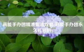 高能手办团精准狙击攻略(高能手办团永久礼包码)