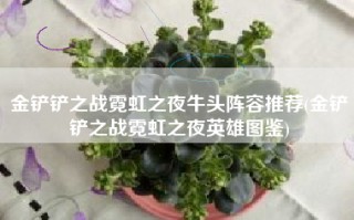 金铲铲之战霓虹之夜牛头阵容推荐(金铲铲之战霓虹之夜英雄图鉴)