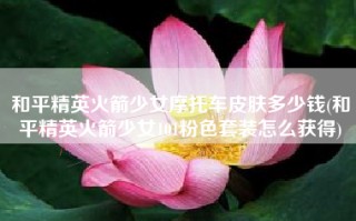 和平精英火箭少女摩托车皮肤多少钱(和平精英火箭少女101粉色套装怎么获得)