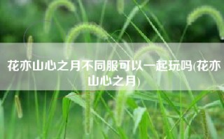 花亦山心之月不同服可以一起玩吗(花亦山心之月)