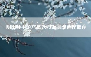 阴阳师手游六星妖刀姬御魂选择推荐