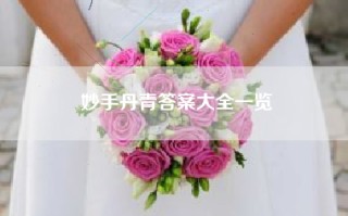 妙手丹青答案大全一览