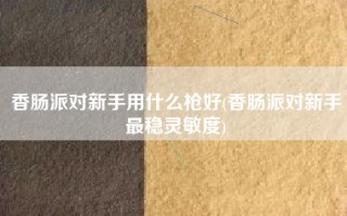 香肠派对新手用什么枪好(香肠派对新手最稳灵敏度)