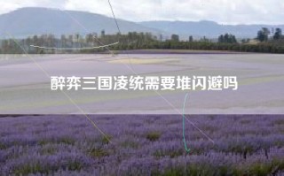 醉弈三国凌统需要堆闪避吗