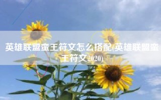 英雄联盟蛮王符文怎么搭配(英雄联盟蛮王符文2020)