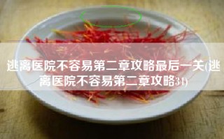 逃离医院不容易第二章攻略最后一关(逃离医院不容易第二章攻略34)