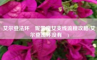 艾尔登法环菈妮雪魔女支线流程攻略(艾尔登法环没有菈)